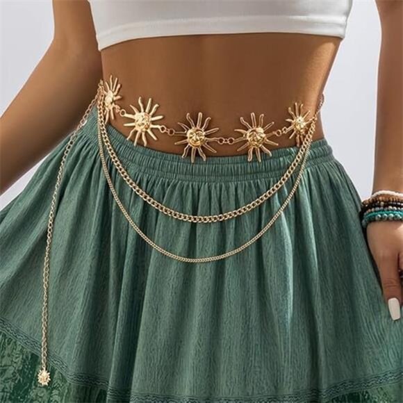 Accessories - Gold & Silver Waist Chain for Women’s Dresses & Outfits